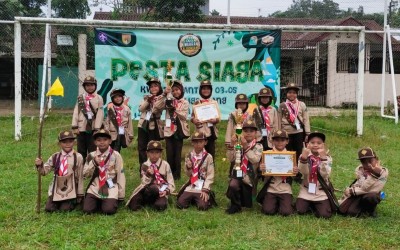 MI Muhammadiyah 2 Slinga Sukses Raih Juara pada Gelaran Pesta Siaga Kwartir Ranting Kaligondang Tahun 2026
